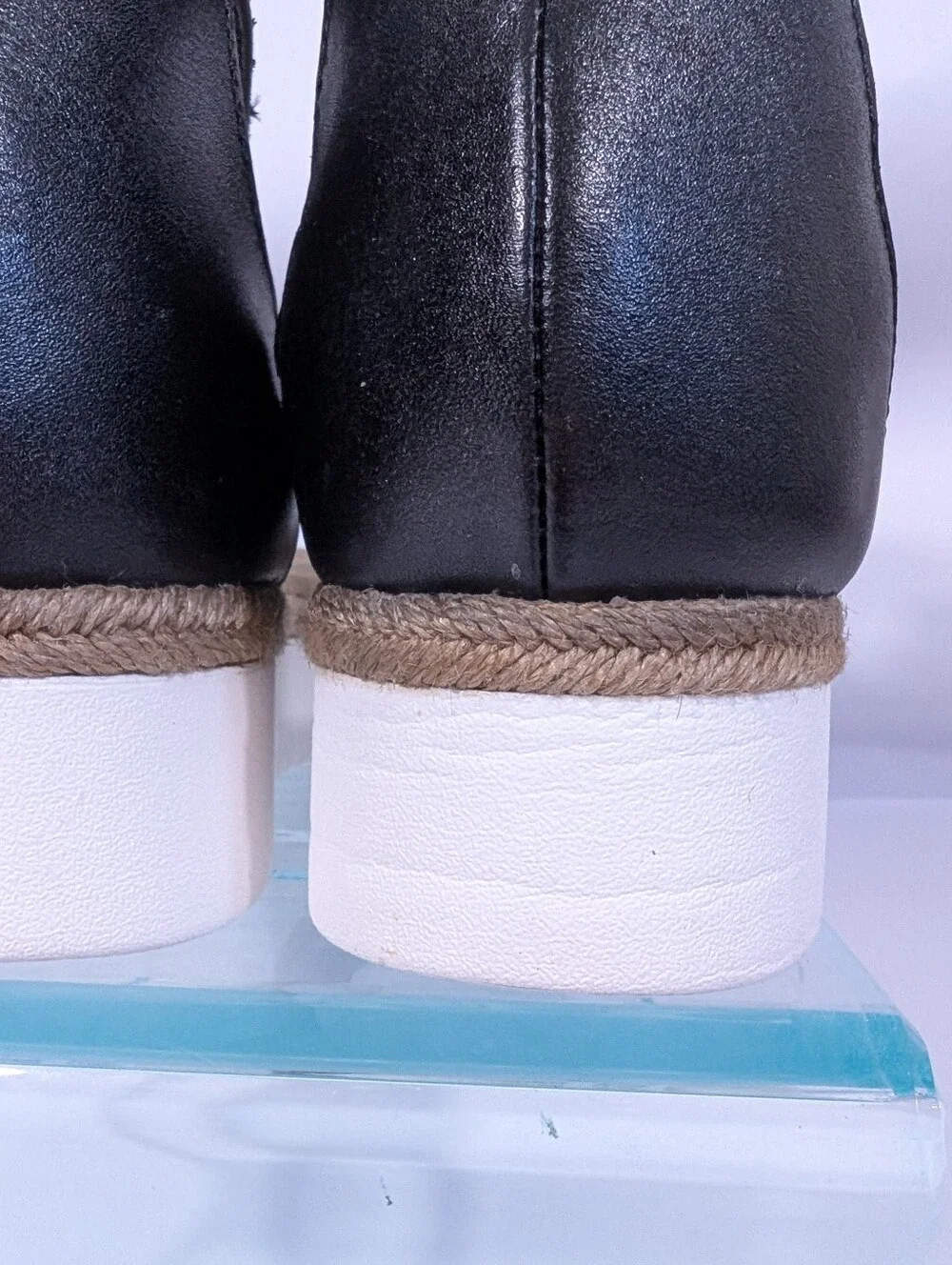 Clarks Black Leather Sandals 10.5 New Women Platform Shoes Lana Glide chunky